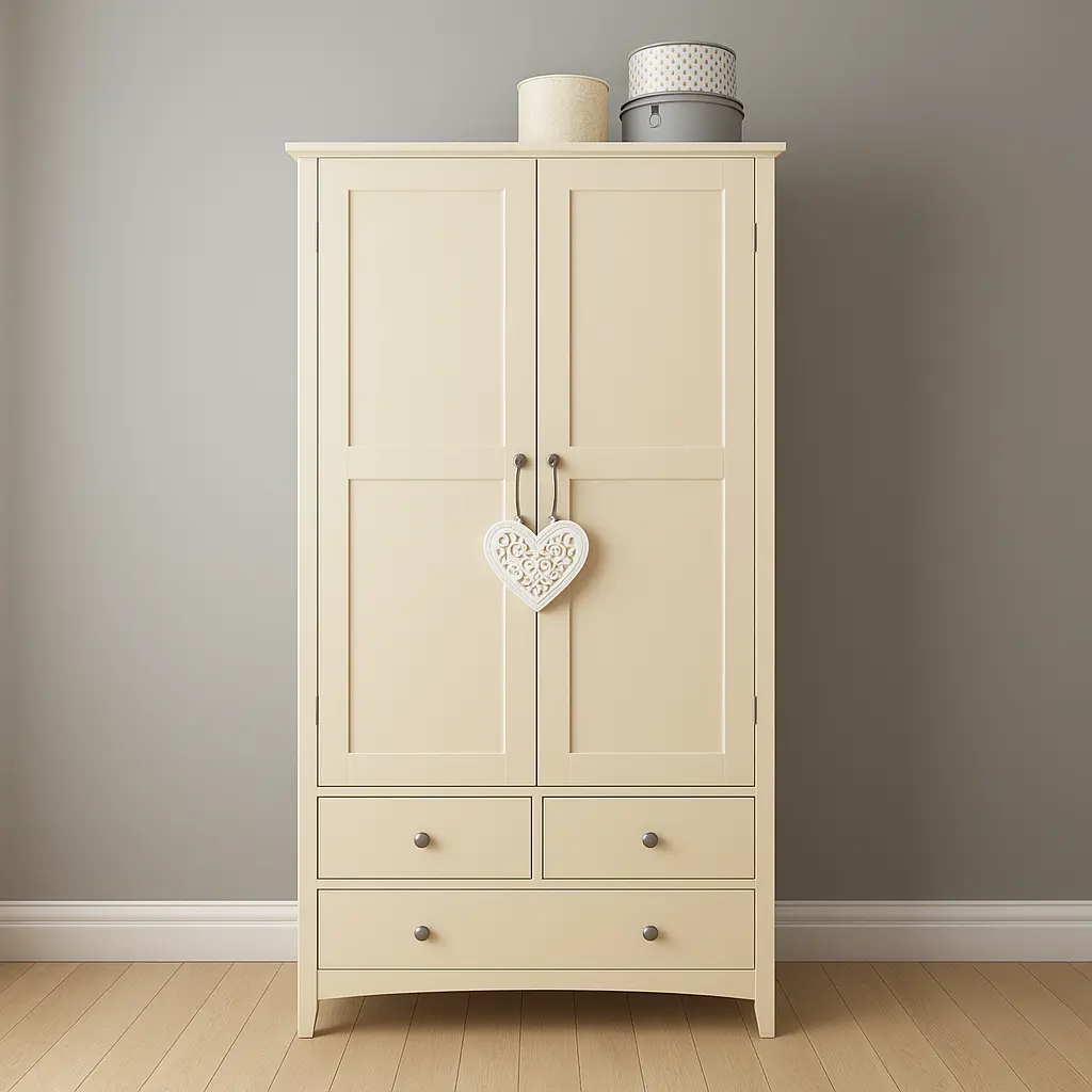 2 door 3 drawer combi wardrobe 30 inches