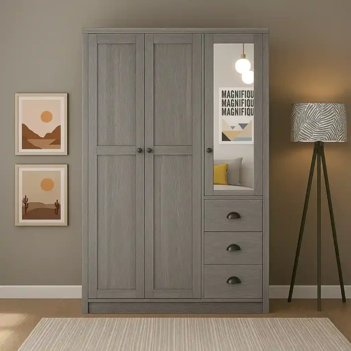 3 door 3 drawer combi wardrobe 45 inch