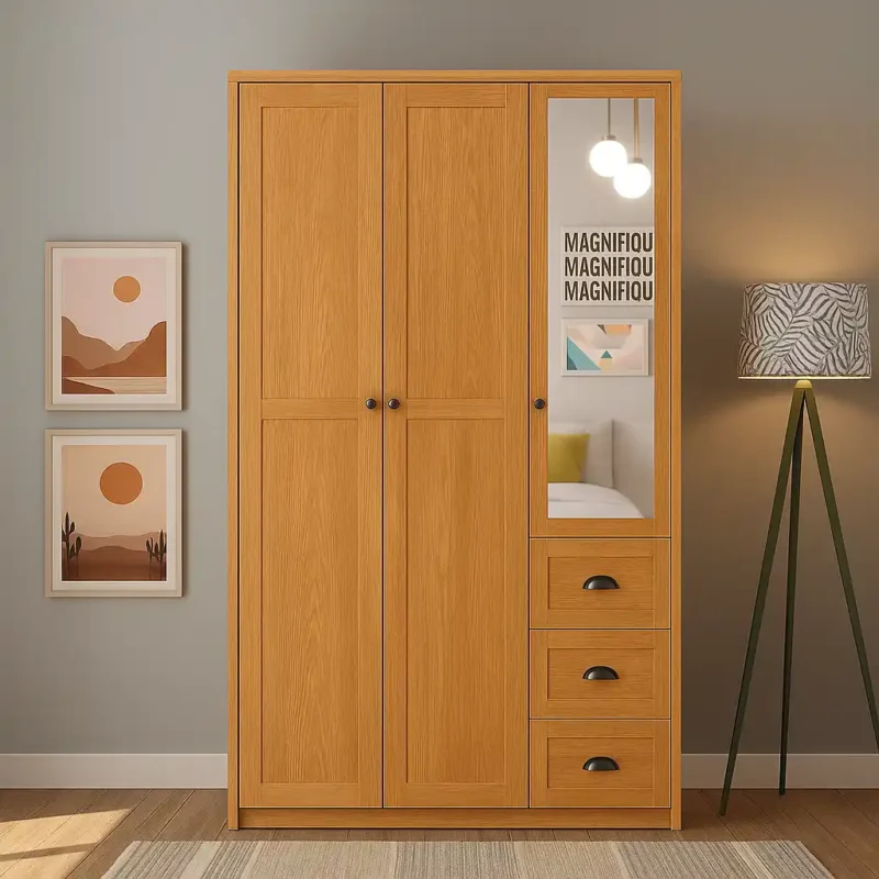 3 door 3 drawer combi wardrobe 45 inches