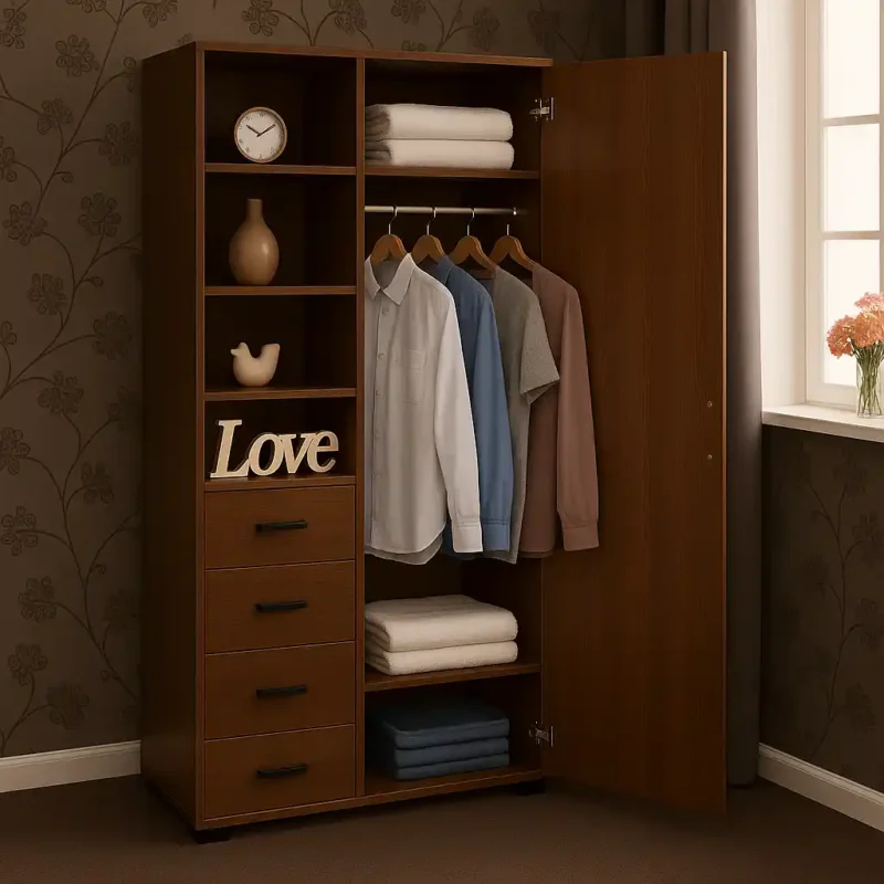 One door 3 drawer wardrobe 15 inch