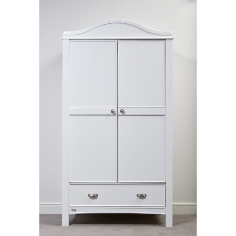 White Nursery Wardrobe with Drawer – Toulouse Collection